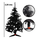 Arbol Pino Navidad Monarca De Lujo Negro 2.20 Mts