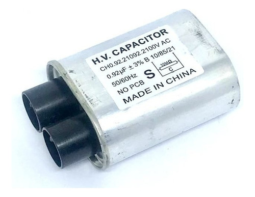 Capacitor Para Microondas 0,92uf 2100v Terminal Fino 5 Peças