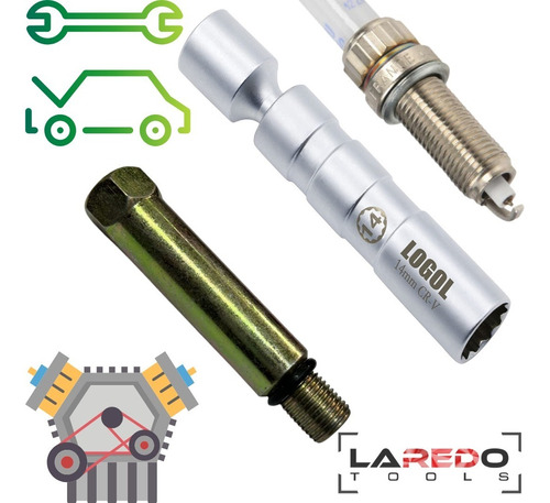 Adaptador Para Compresometro Para Bujia Chica Nissan + Dado 