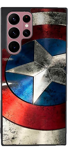 Funda Para Galaxy Capitan America Marvel Escudo Estrella