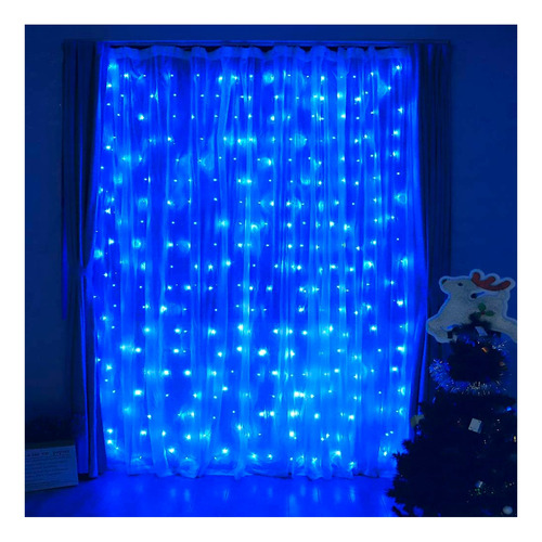 Luces De Navidad Tipo Cortina 3 Mtr X 2 Mtr 240 Led Continui