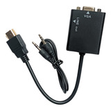 Convertidor Hdmi A Vga Con Sonido (incluye Cable De Audio)