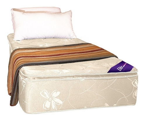 Colchon 1 1/2 Plaza Espuma Alta Densidad 35 Kg Doble Pillow