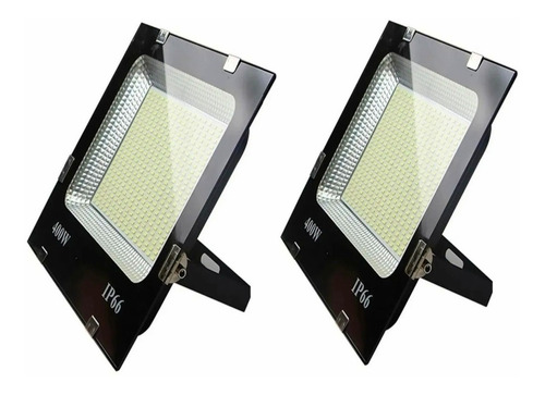 Pack 2 Foco 400w Reflector Led Luz  Exterior Ip66 Montable