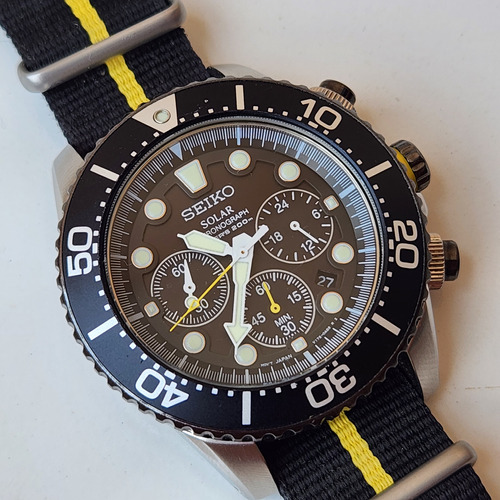 Relógio Masculino Seiko Solar Chrono