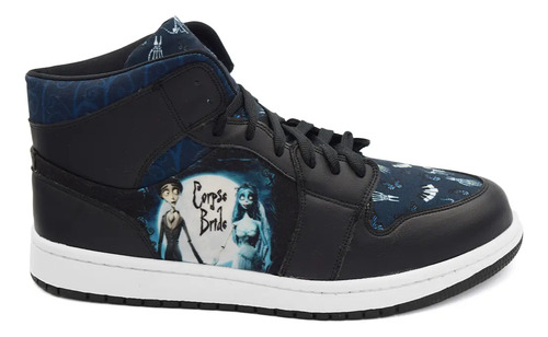 Tenis Corps Bride Negro Cadaver De La Novia Hi Top Bota