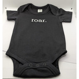 Colored Organic Body Suit (black, Roar. 0-3, Infant)