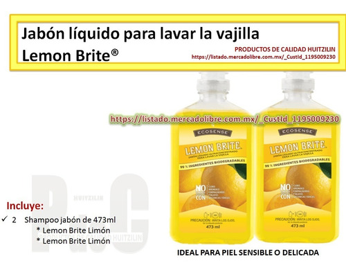 Jabón Lemon Brite Lavavajillas 1 Limón Y El 2do A Elegir 