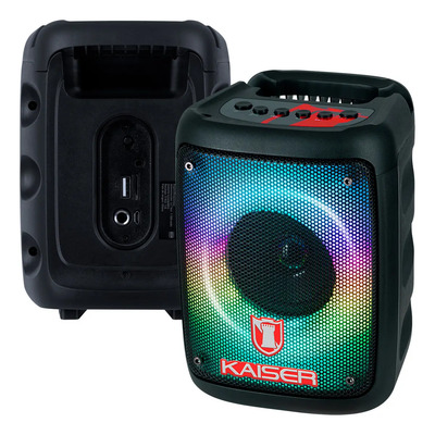 Bocina Portátil Kaiser Bluetooth Bafle 3 Pulgadas Potente Luces Flama Audiorítmicas Para Exteriores Bajos Profundos Para Fiestas Ksw-7003 Color Negro | MercadoLibre