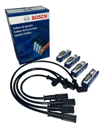 Kit Cables + Bujías Bosch Fiat Siena Palio Fire 1.3 1.4 8v