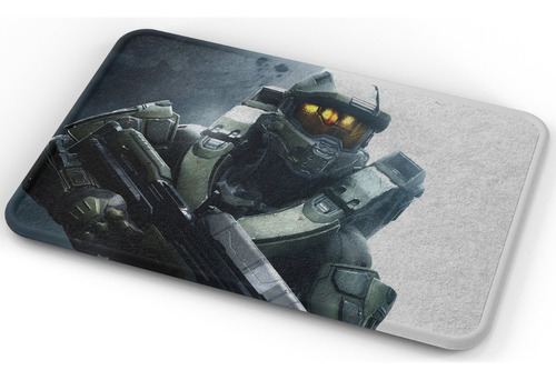 Tapete Halo Master Chief Arma Baño Lavable 40x60cm