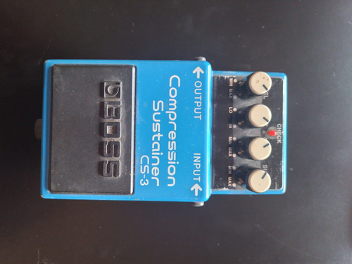 Pedal De Efecto Boss Compression Sustainer Cs-3  Azul