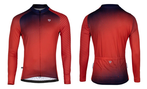 Jersey Ciclismo Gw Alta Visivilidad M/l Hombre Rojo