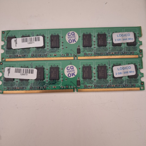 Memoria Ddr2 2gb - Conjunto Total 4gb