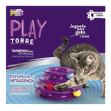 Juguete Play Torre Para Gato Pelotas Estimula Inteligencia