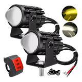 Par Faros Luces Led Para Motos Auto Doble Color Impermeable