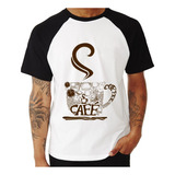 Camiseta Raglan Café Coffee Camisa