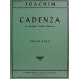 Partitura Violino Joachim - Cadenzas For Brahm's Concerto