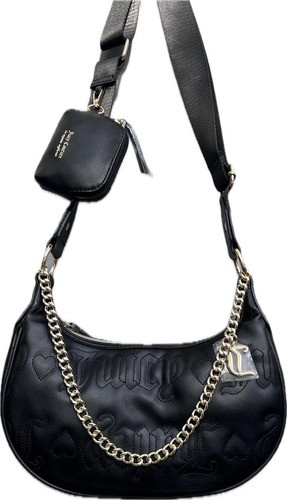 Bolsa Cross Body Juicy Couture Puff Halfmoon Con Monedero 