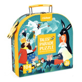 Rompecabezas Puzzle Niños 104 Piezas Cuentos Maleta Mideer