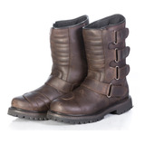 Bota Retro Gb1 Cafe Bikeren Piel Suela Antiderrapante 