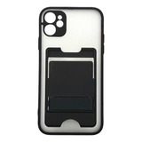 Capa Capinha Case P/ iPhone 8 Xs Xr 11 12 Porta Cartão Apoio