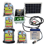 Cerco Electrico Ganadero Kit Solar (10 Km) + 500m De Alambre
