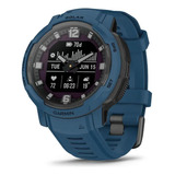 Smartwatch Instinct Crossover Solar Reloj Garmin Revodrive Color Del Bisel Azul