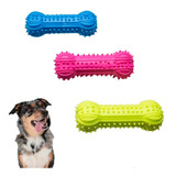 Hueso Mordillo Mascota Chifle  Varios Colores Mancuerna Fluo