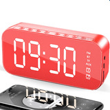 Radio Reloj Despertador Digital Parlante Bluetooth Y Espejo