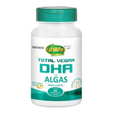 Dha Total Vegan Ômega 3 Vegetal De Algas Unilife 60 Cápsulas Sabor Sem Sabor