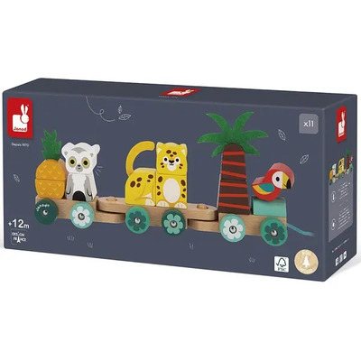 Juguete Motricidad Madera De Arrastre - Janod (tren +12m) | Envío gratis