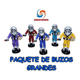 Figura De Resina Paquete De Buzos Grandes #8, 5 Piezas