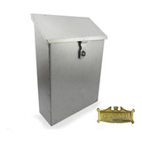 Caja Para Buzón Mediano Metal + Tapa De Aluminio 30 Pz