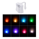 Luz Led Para Inodoro Wc Baño Con Sensor Movimiento 8 Colores