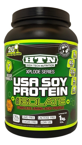 Usa Soy Protein 1 Kg Htn Apta Veganos Soja Gmo Free Sabor Frutilla