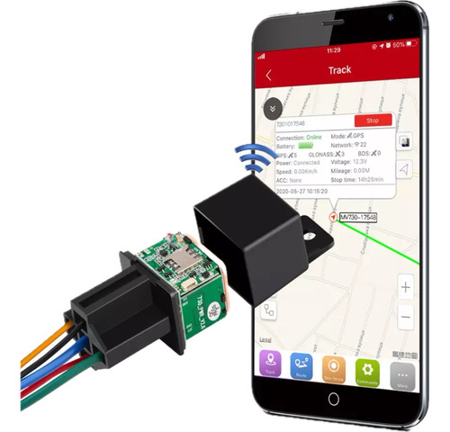 Localizador Gps Micodus Relay Mv730 + Cuenta Administrativa