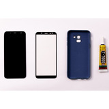 Tela Frontal Compatível Samsung J6 + Case + Cola + Película