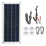 Panel Solar Portátil 18v 20w Usb Dual.interfaz Abrazadera