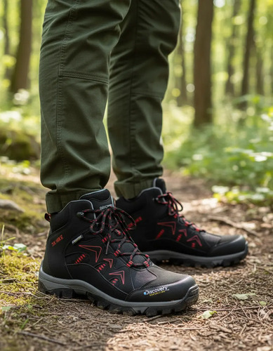 Bota Caballero Outdoor Hiking Confort Discovery 2590 Negro