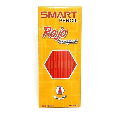 Lapiz Rojo Exagonal C\u002F10 | MercadoLibre