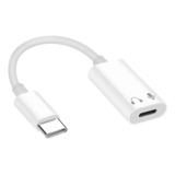 Adaptador iPhone 15 Lightning Para Usb-c Conversão De Áudio