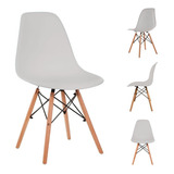 Silla De Comedor Stay Elit Eames, Estructura Color Gris, 4 Unidades