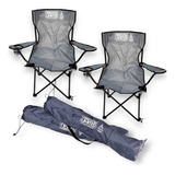 X2 Sillas Plegable Camping Playa Porta Vaso Bolso Dakar