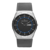 Reloj Skagen Hombre Acero Malla Tejida Con Azul 50m Skw6078