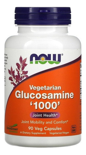 Now Foods Glucosamina Vegetariana 1000 - 90 Capsulas Veg - Sin Sabor