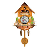 Reloj De Pared Cuckoo De Madera Antiguo Con Forma De Pajarit