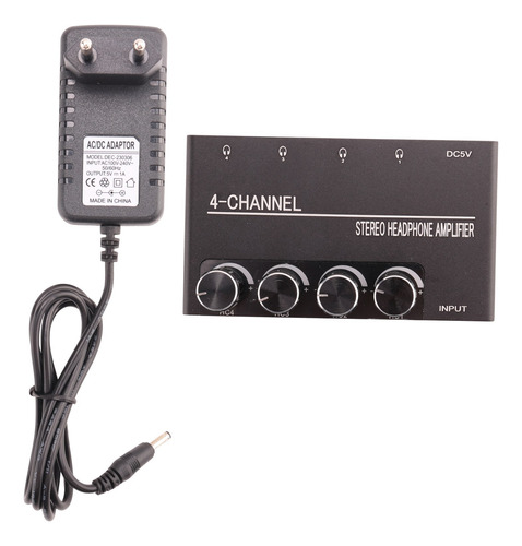 Amplificador De Auriculares Ph04 De 4 Canales Amplificador