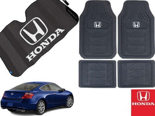 Tapetes 4pz Honda + Cubresol Accord Coupe 2008 A 2012