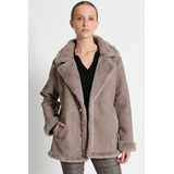 Chaqueta Aviador Doble Faz Beige Liola